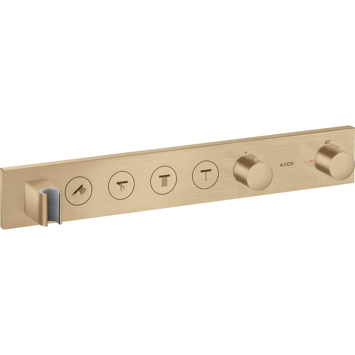 AXOR-ShowerSolutions-Thermostatic-module-Select-600-90-for-concealed-installation-for-4-functions-Brushed-Bronze-18357140