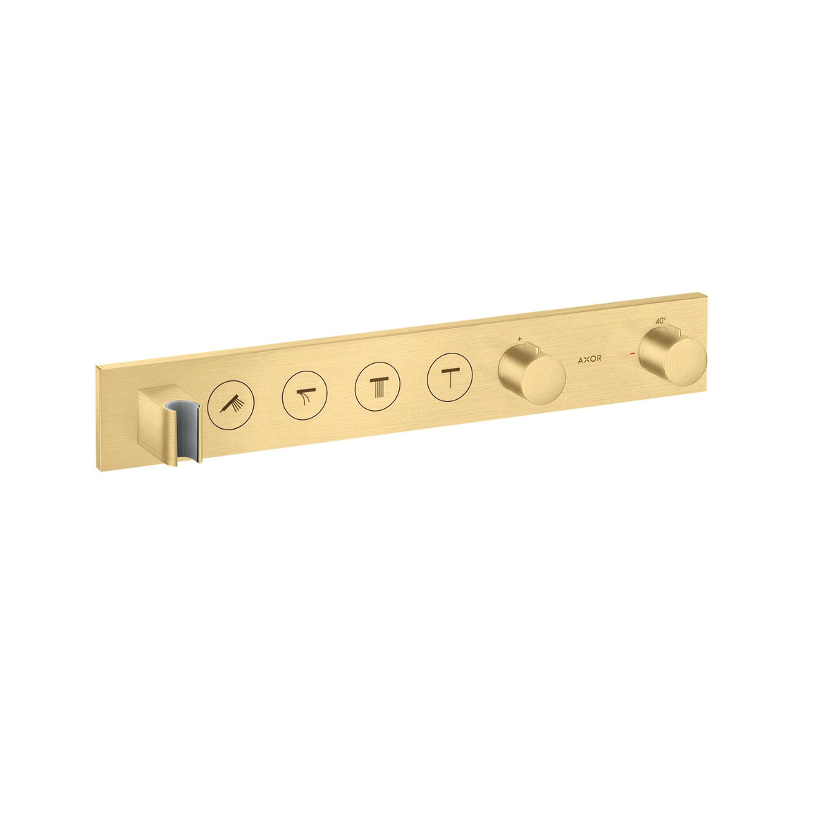 AXOR-ShowerSolutions-Thermostatic-module-Select-600-90-for-concealed-installation-for-4-functions-Brushed-Gold-Optic-18357250