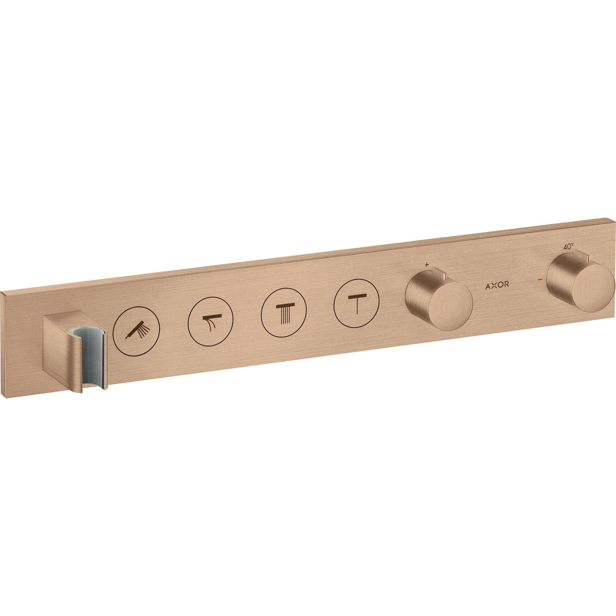 AXOR-ShowerSolutions-Thermostatic-module-Select-600-90-for-concealed-installation-for-4-functions-Brushed-Red-Gold-18357310
