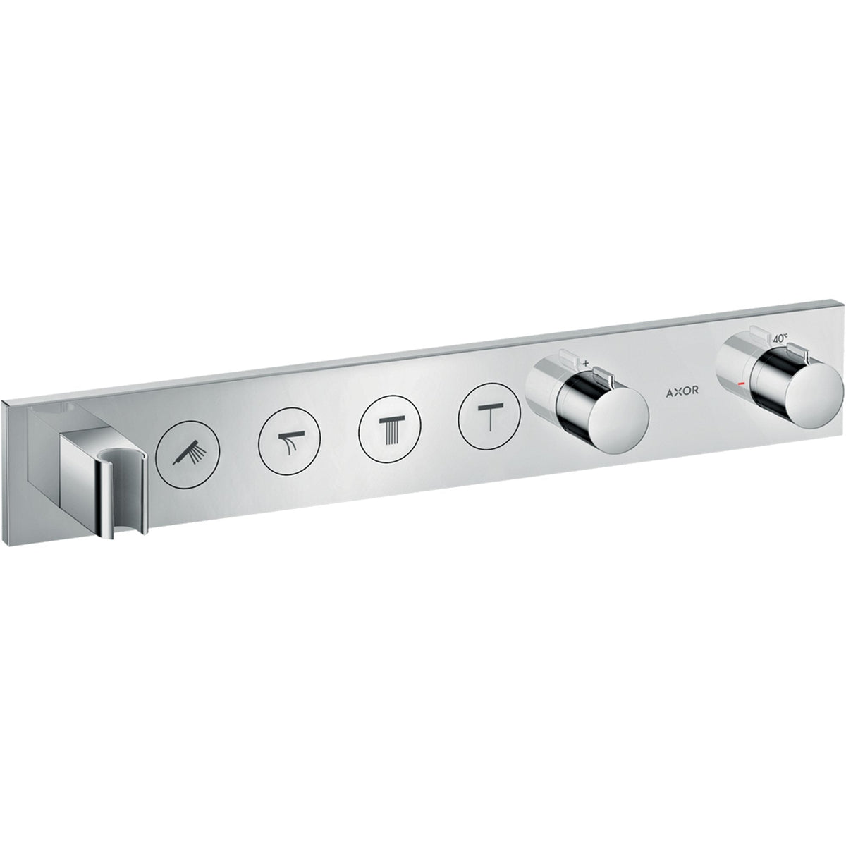 AXOR-ShowerSolutions-Thermostatic-module-Select-600-90-for-concealed-installation-for-4-functions-Chrome-18357000