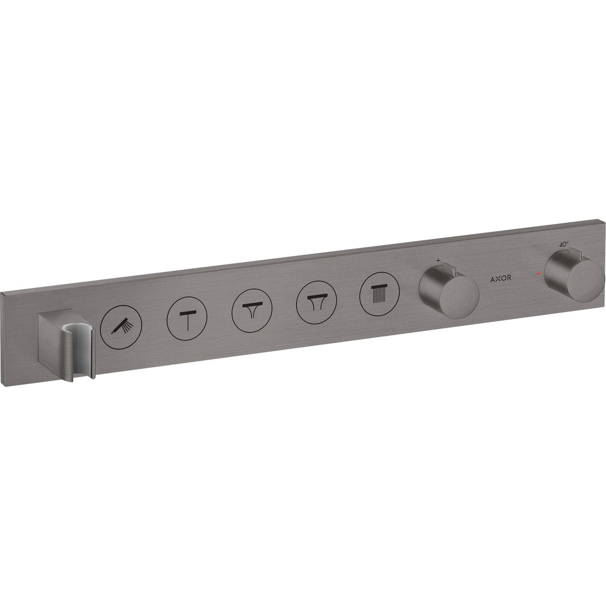 AXOR-ShowerSolutions-Thermostatic-module-Select-670-90-for-concealed-installation-for-5-functions-Brushed-Black-Chrome-18358340