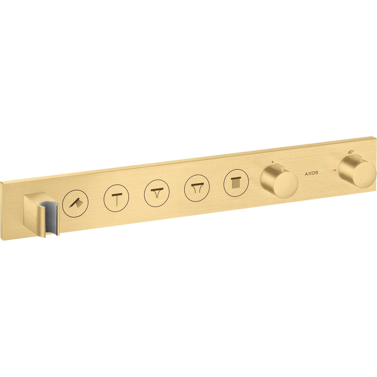 AXOR-ShowerSolutions-Thermostatic-module-Select-670-90-for-concealed-installation-for-5-functions-Brushed-Gold-Optic-18358250
