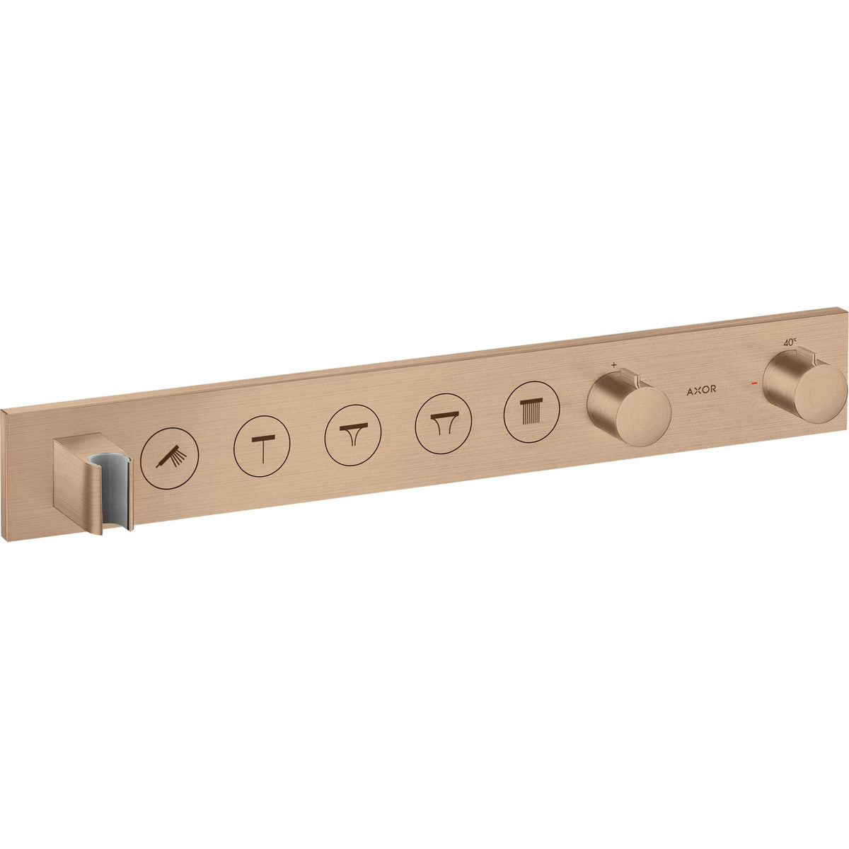AXOR-ShowerSolutions-Thermostatic-module-Select-670-90-for-concealed-installation-for-5-functions-Brushed-Red-Gold-18358310