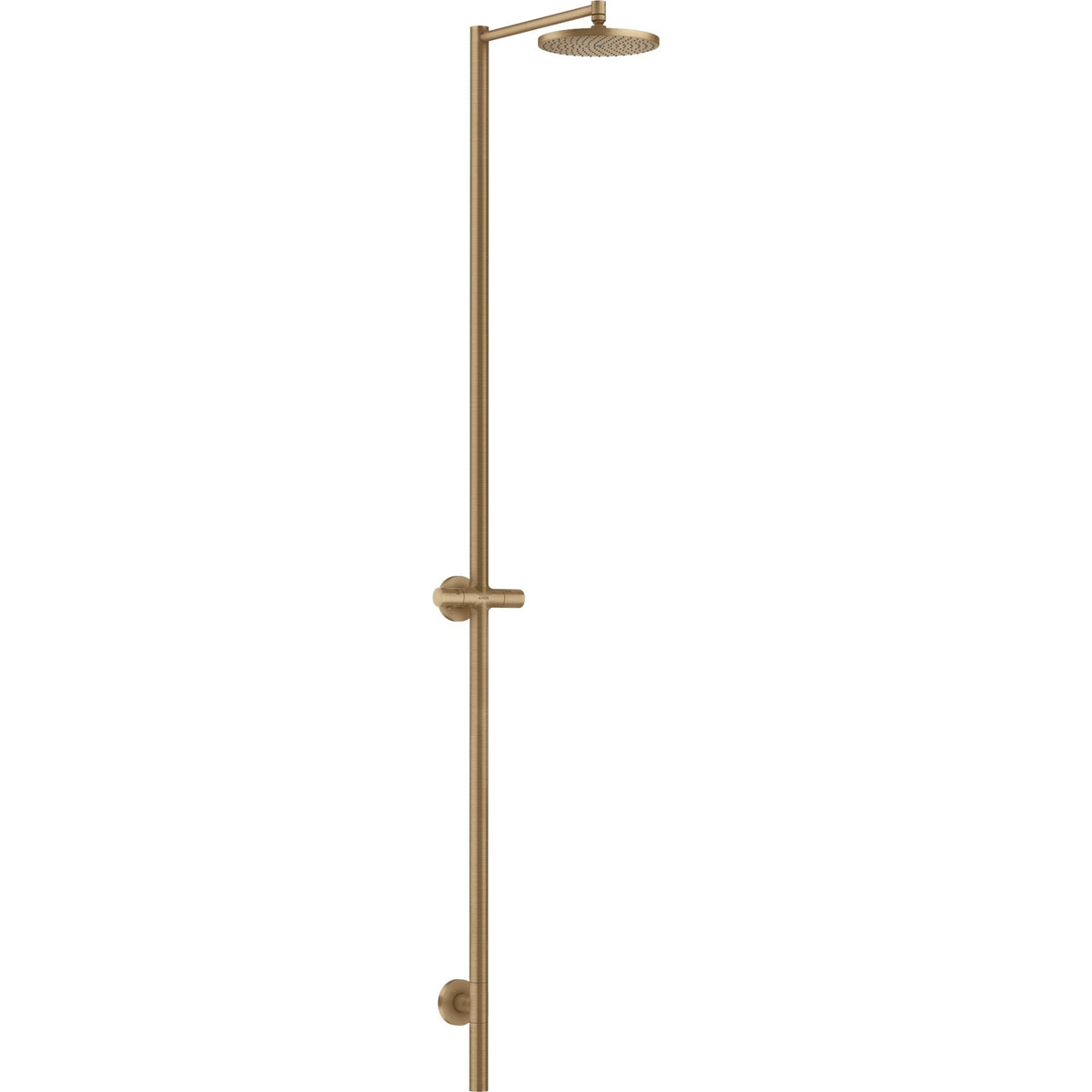 AXOR-Starck-Nature-shower-column-with-overhead-shower-240-1jet-without-hand-shower-Brushed-Bronze-12671140