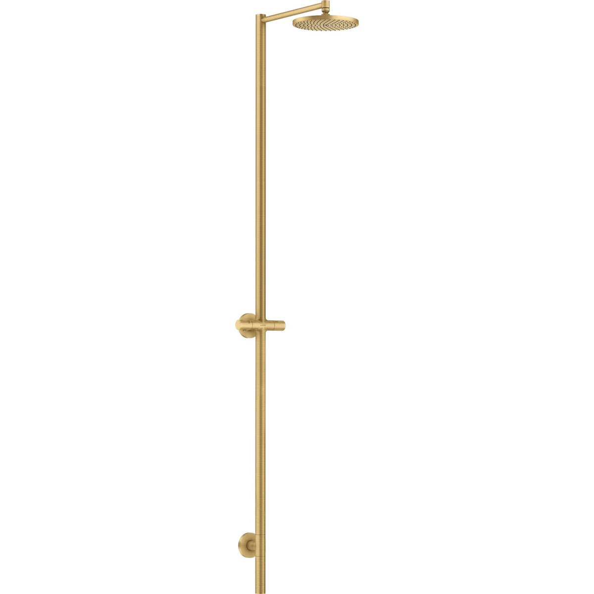 AXOR-Starck-Nature-shower-column-with-overhead-shower-240-1jet-without-hand-shower-Brushed-Gold-Optic-12671250