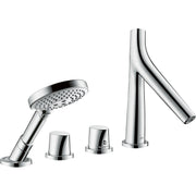 AXOR-Starck-Organic-4-hole-tile-mounted-thermostatic-bath-mixer-Polished-Chrome-12426020