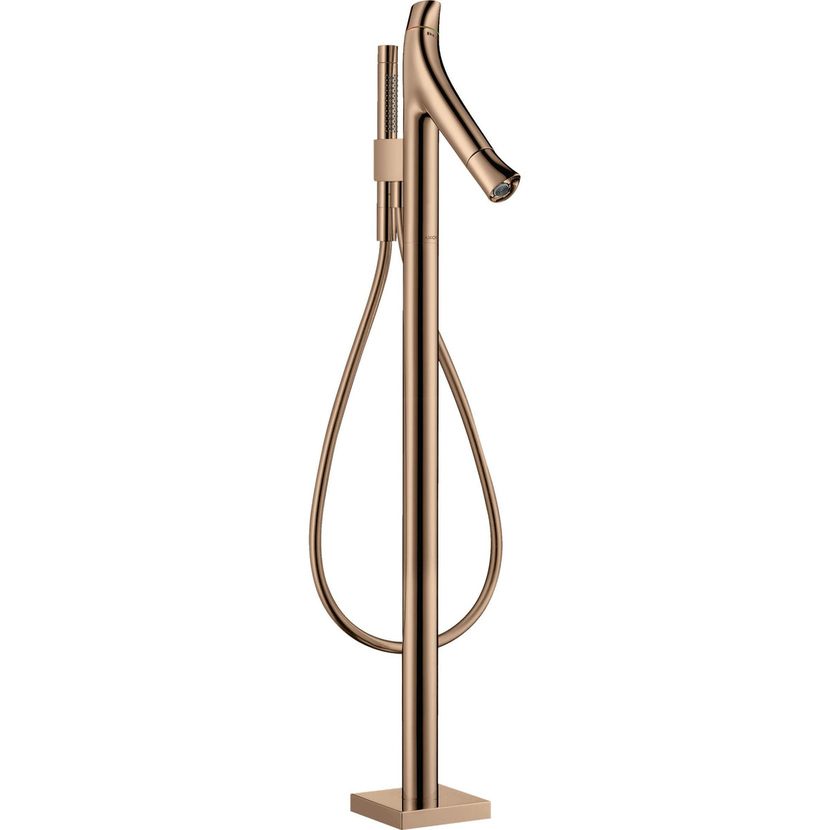 AXOR-Starck-Organic-Bath-thermostat-floor-standing-Polished-Red-Gold-12016300