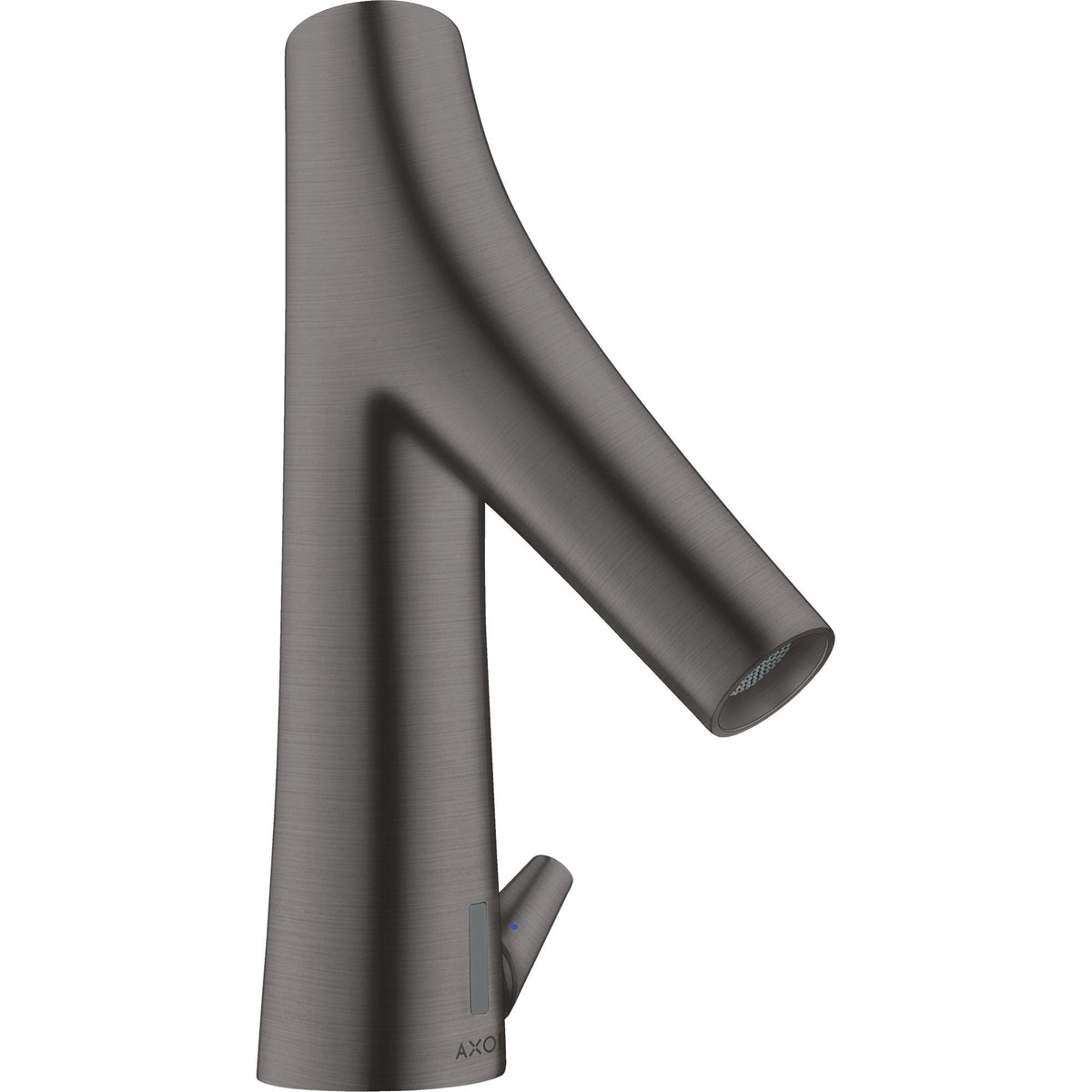 AXOR-Starck-Organic-Electronic-basin-mixer-with-temperature-control-with-mains-connection-230-V-Brushed-Black-Chrome-12173340