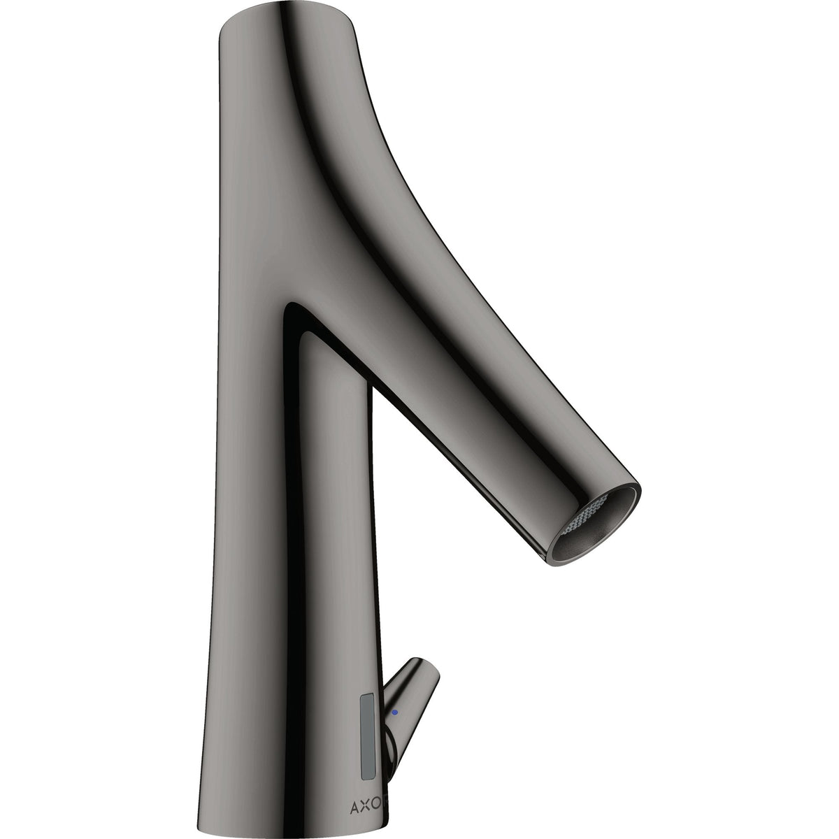 AXOR-Starck-Organic-Electronic-basin-mixer-with-temperature-control-with-mains-connection-230-V-Polished-Black-Chrome-12173330