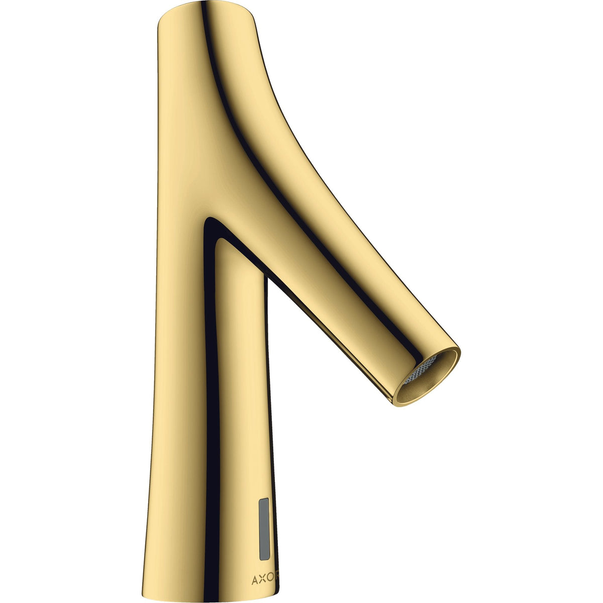 AXOR-Starck-Organic-Electronic-basin-mixer-with-temperature-pre-adjustment-battery-operated-Polished-Gold-Optic-12172990