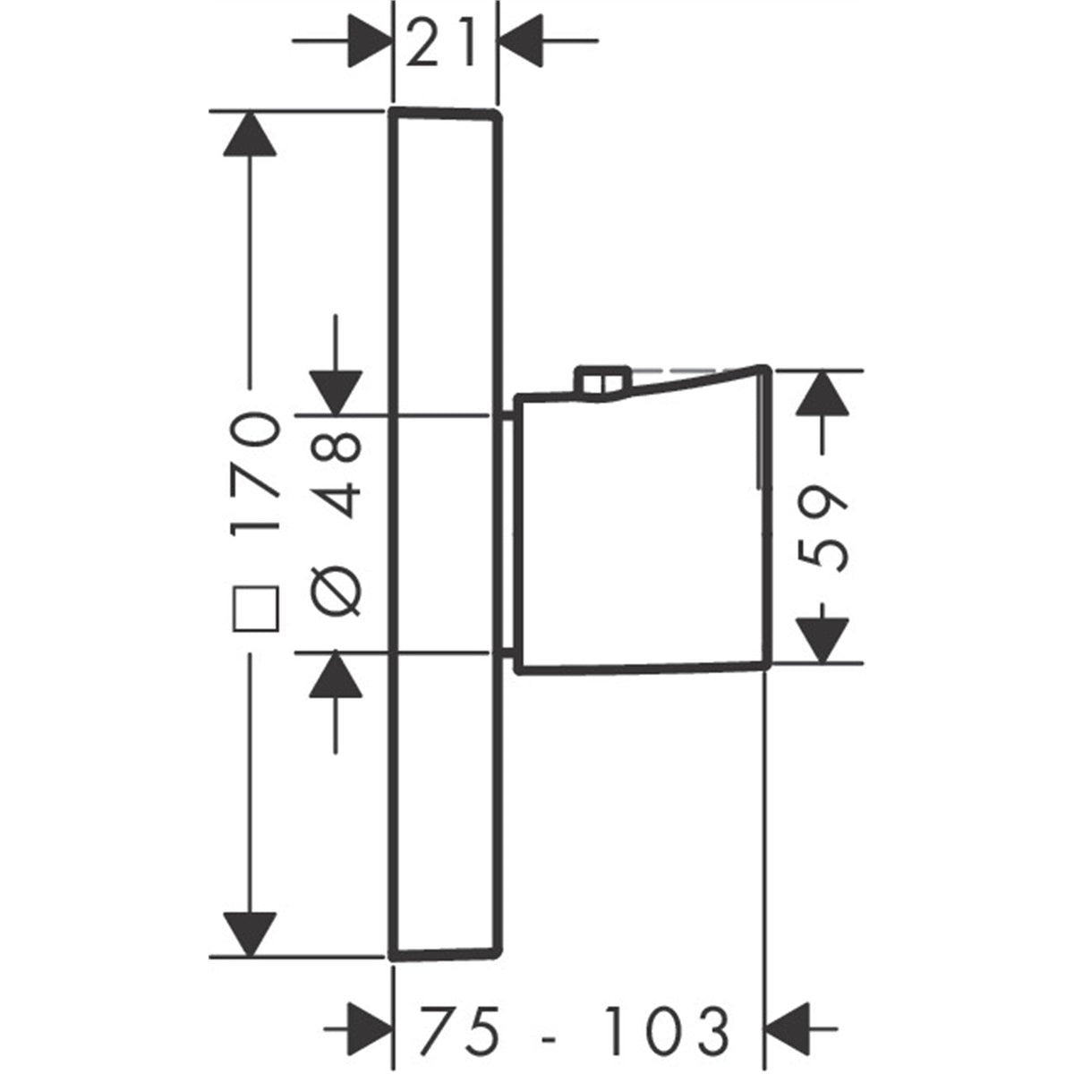 AXOR-Starck-Organic-Thermostat-HighFlow-for-concealed-installation-12711-technical-01