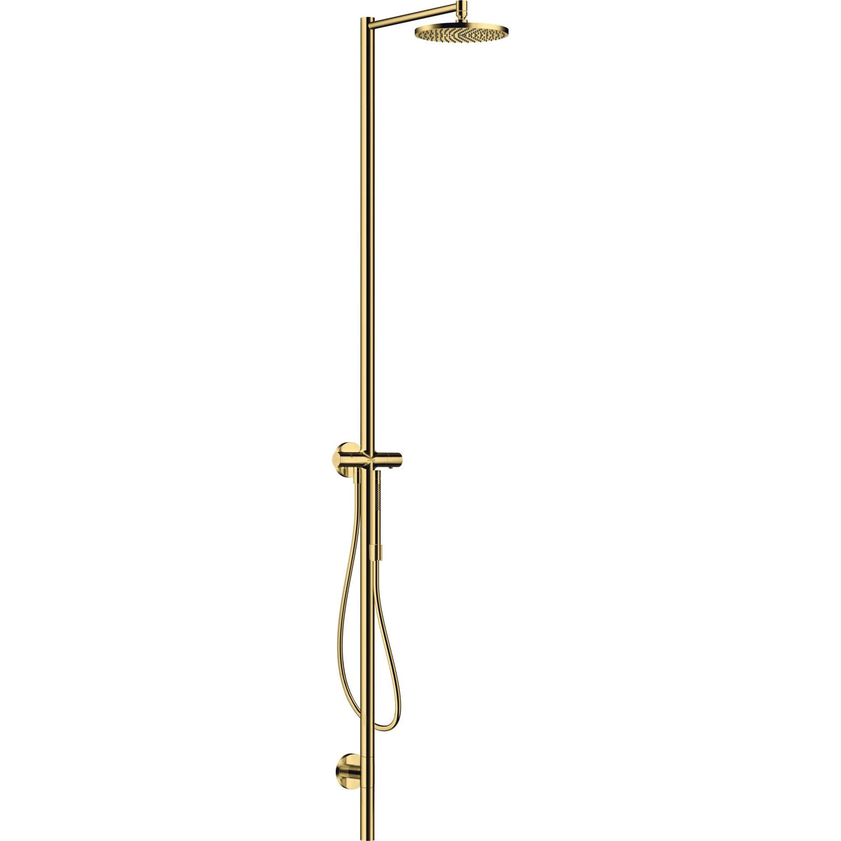 AXOR-Starck-Shower-column-with-thermostat-and-overhead-shower-240-1jet-Polished-Gold-Optic-12672990