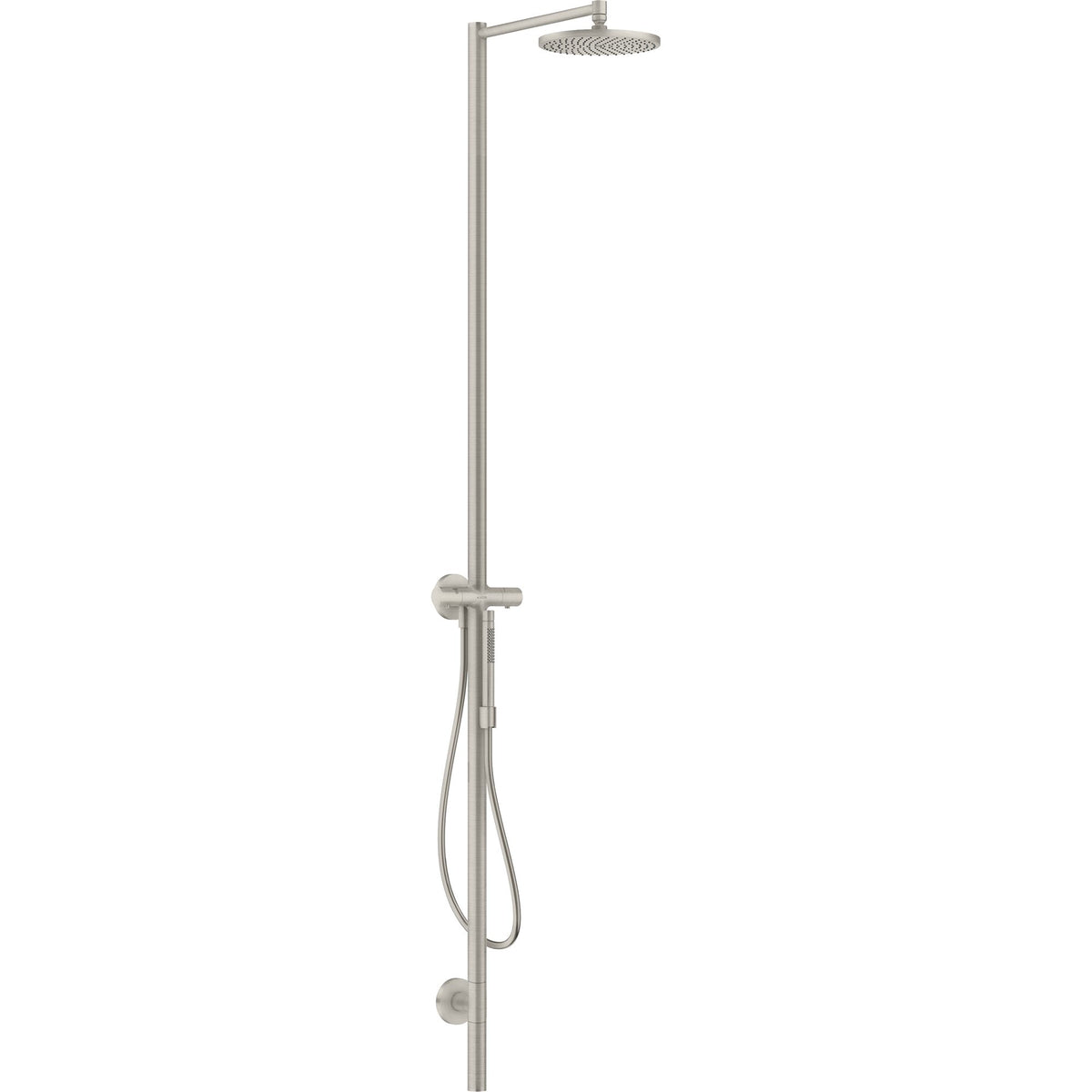 AXOR-Starck-Shower-column-with-thermostat-and-overhead-shower-240-1jet-Stainless-Steel-Optic-12672800