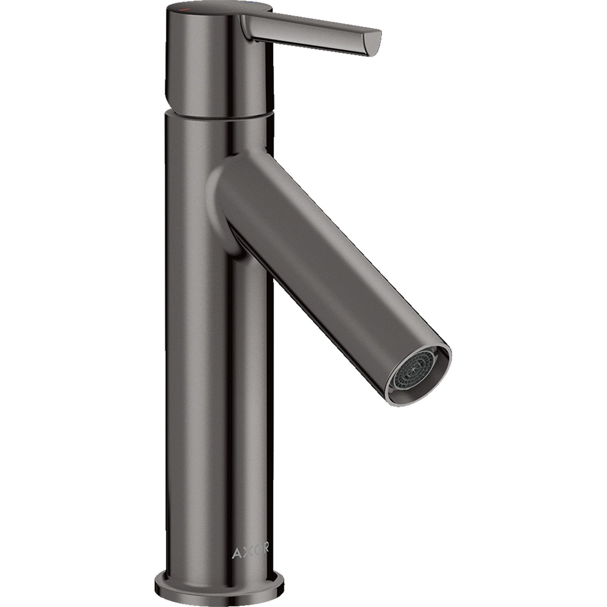 AXOR-Starck-Single-lever-basin-mixer-100-with-lever-handle-and-waste-set-Polished-Black-Chrome-10003330