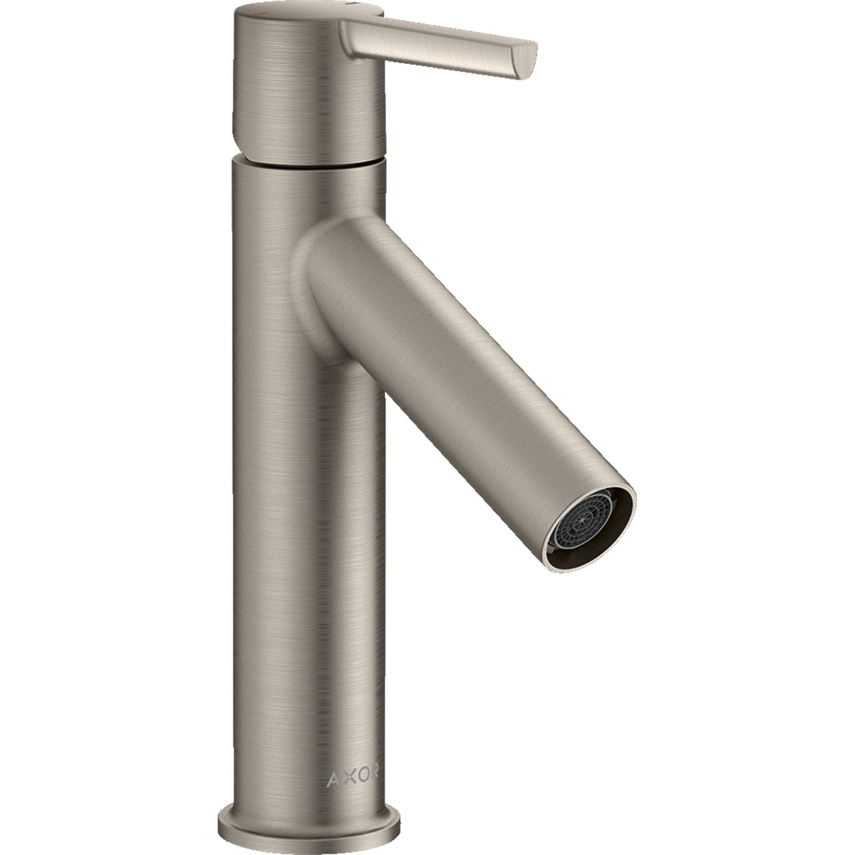 AXOR-Starck-Single-lever-basin-mixer-100-with-lever-handle-and-waste-set-Stainless-Steel-Optic-10003800
