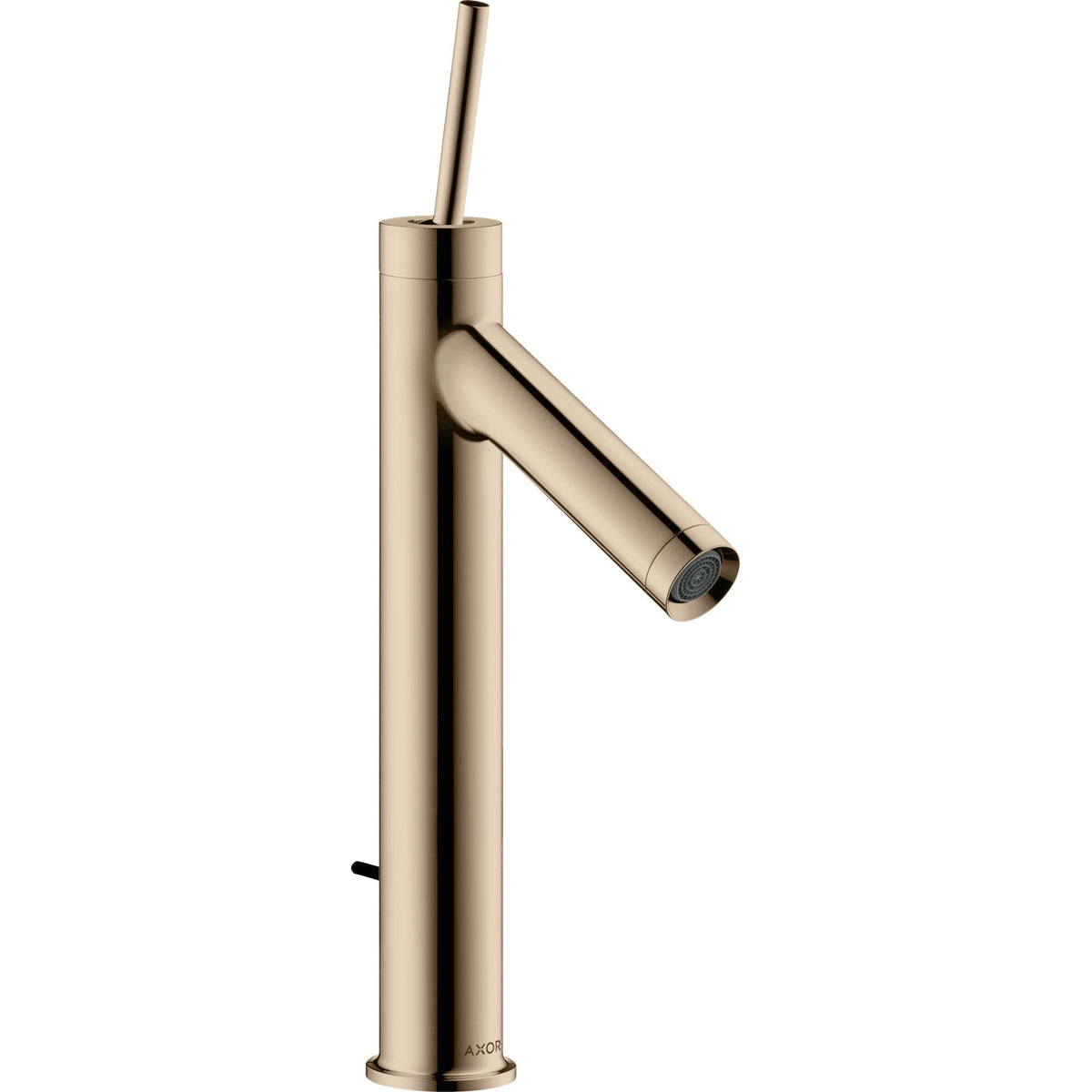 AXOR-Starck-Single-lever-basin-mixer-170-with-pin-handle-and-waste-set-Polished-Red-Gold-10123300