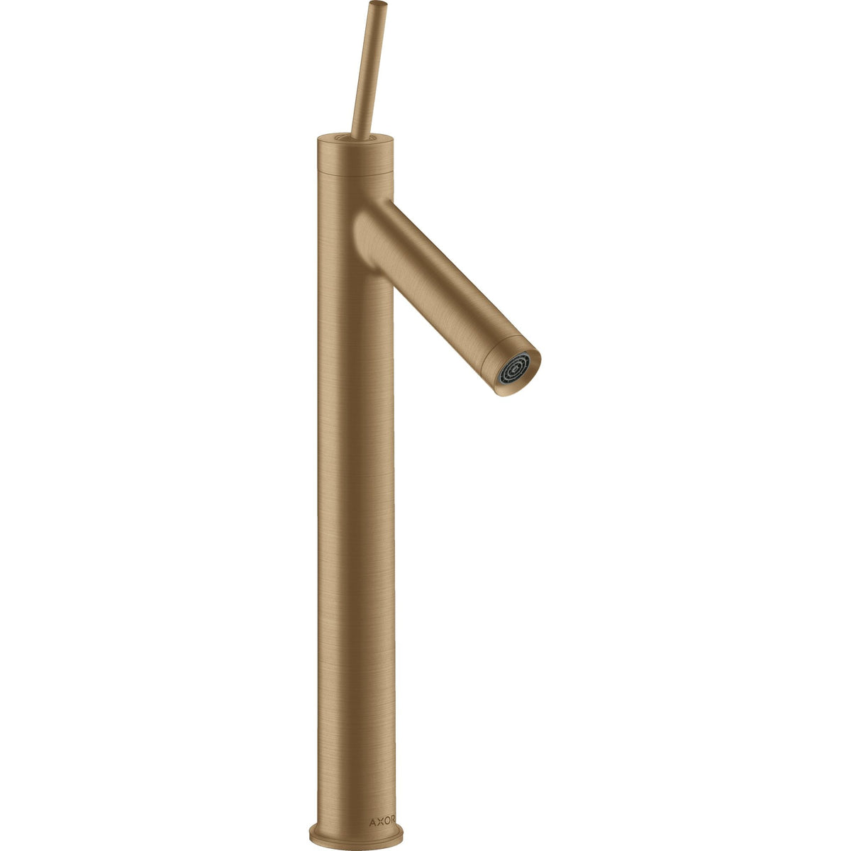AXOR-Starck-Single-lever-basin-mixer-250-with-pin-handle-for-wash-bowls-with-waste-set-Brushed-Bronze-10129140