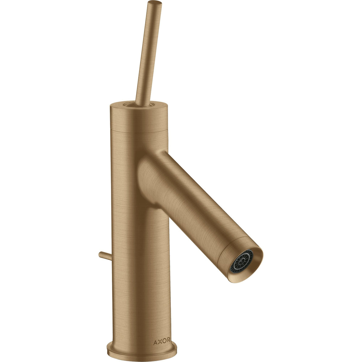 AXOR-Starck-Single-lever-basin-mixer-70-with-pin-handle-for-hand-wash-basins-with-pop-up-waste-set-Brushed-Bronze-10116140