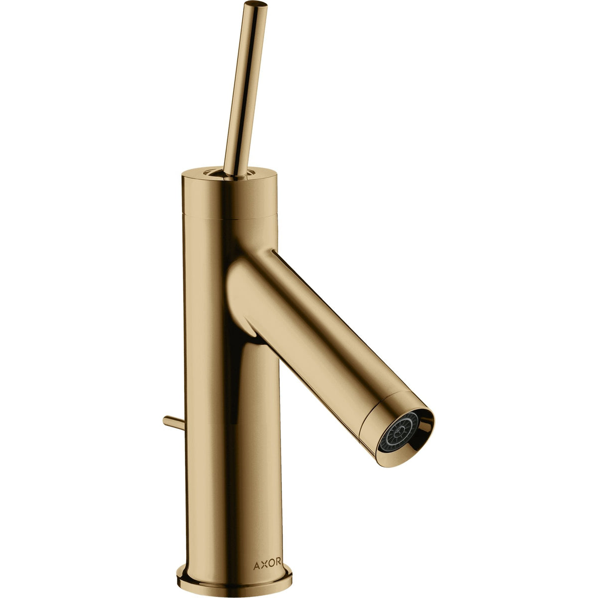 AXOR-Starck-Single-lever-basin-mixer-70-with-pin-handle-for-hand-wash-basins-with-pop-up-waste-set-Polished-Bronze-10116130