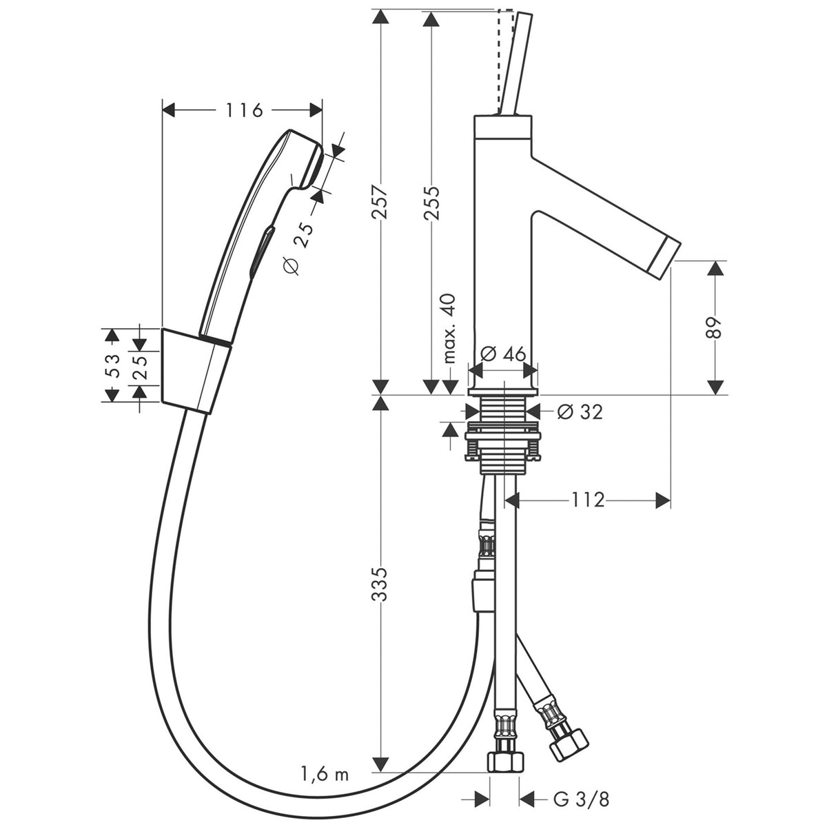 AXOR-Starck-Single-lever-basin-mixer-90-with-bidette-hand-shower-and-shower-hose-1-60-m-10300-technical-02
