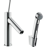 AXOR-Starck-Single-lever-basin-mixer-90-with-bidette-hand-shower-and-shower-hose-1-60-m-Chrome-10300000