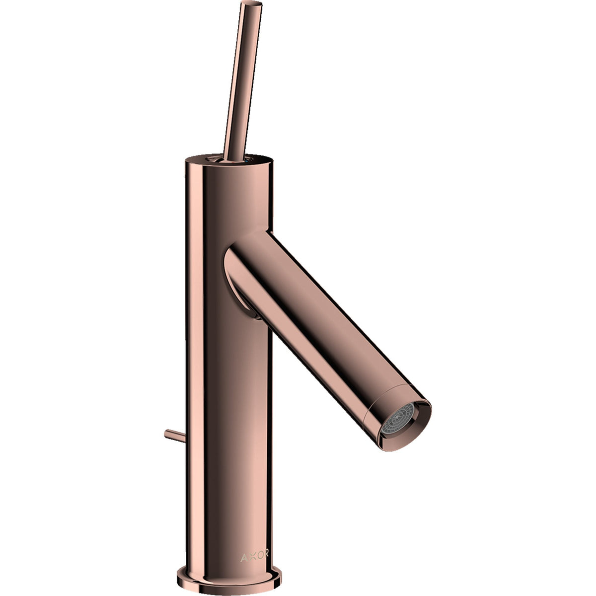 AXOR-Starck-Single-lever-basin-mixer-90-with-pin-handle-and-pop-up-waste-set-Polished-Red-Gold-10111300