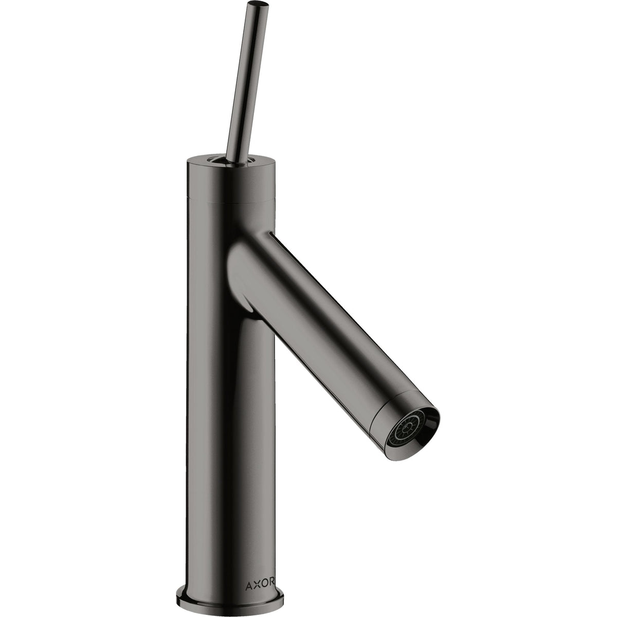 AXOR-Starck-Single-lever-basin-mixer-90-with-pin-handle-and-waste-set-Polished-Black-Chrome-10117330