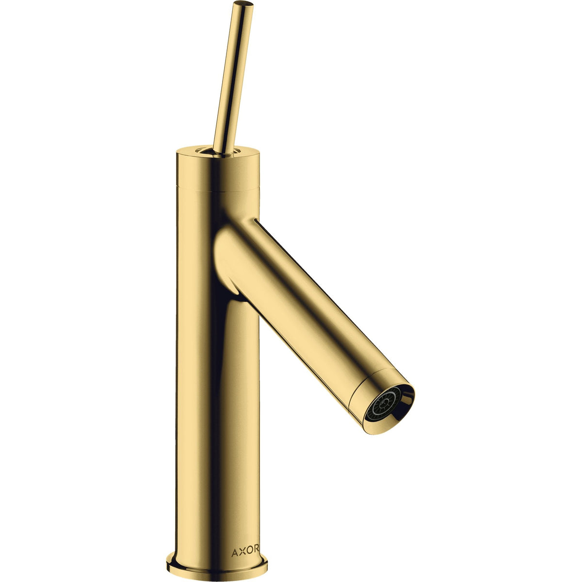 AXOR-Starck-Single-lever-basin-mixer-90-with-pin-handle-and-waste-set-Polished-Gold-Optic-10117990