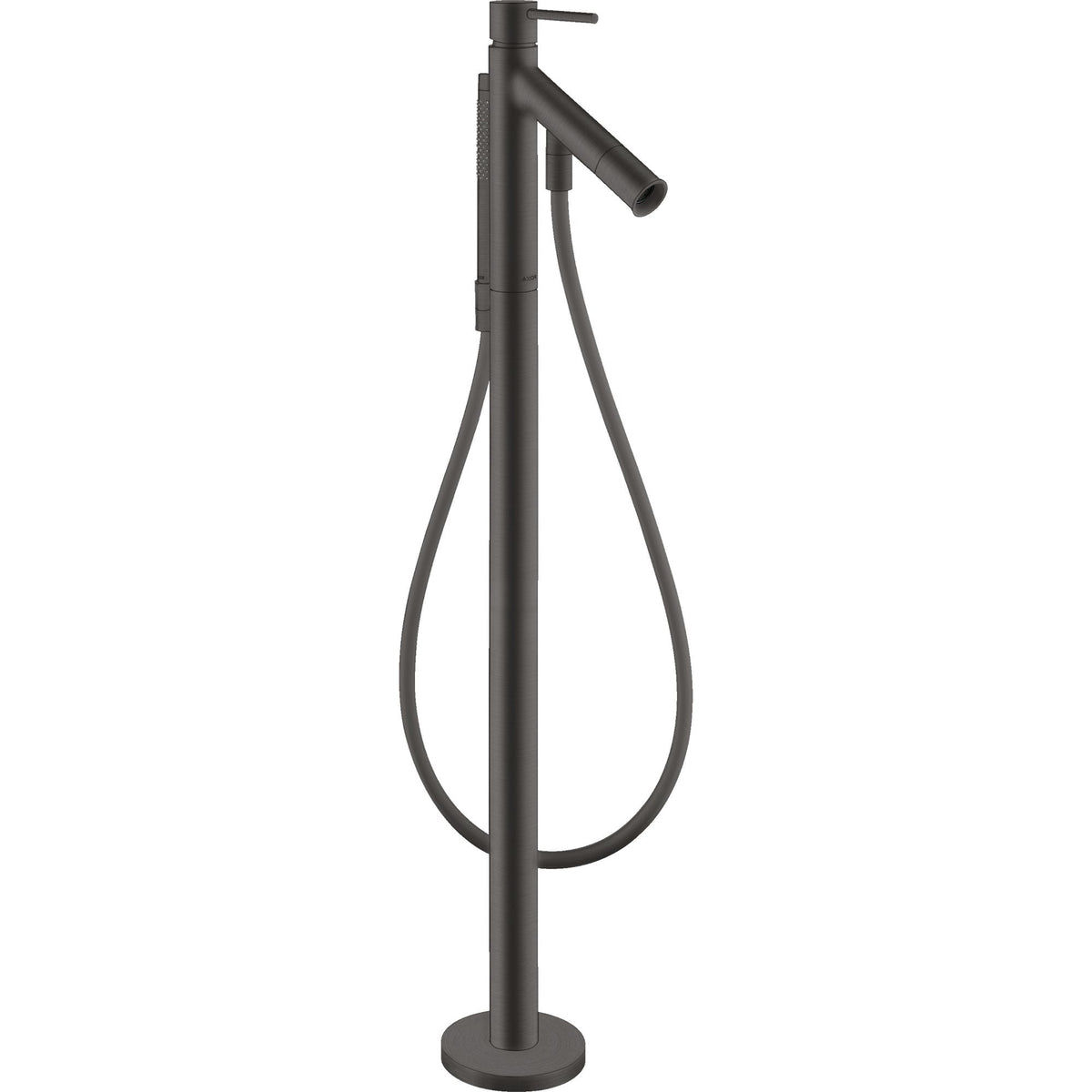 AXOR-Starck-Single-lever-bath-mixer-floor-standing-with-pin-handle-Brushed-Black-Chrome-10456340