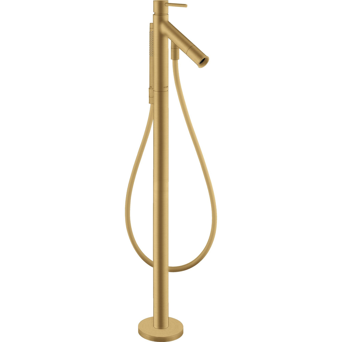 AXOR-Starck-Single-lever-bath-mixer-floor-standing-with-pin-handle-Brushed-Gold-Optic-10456250