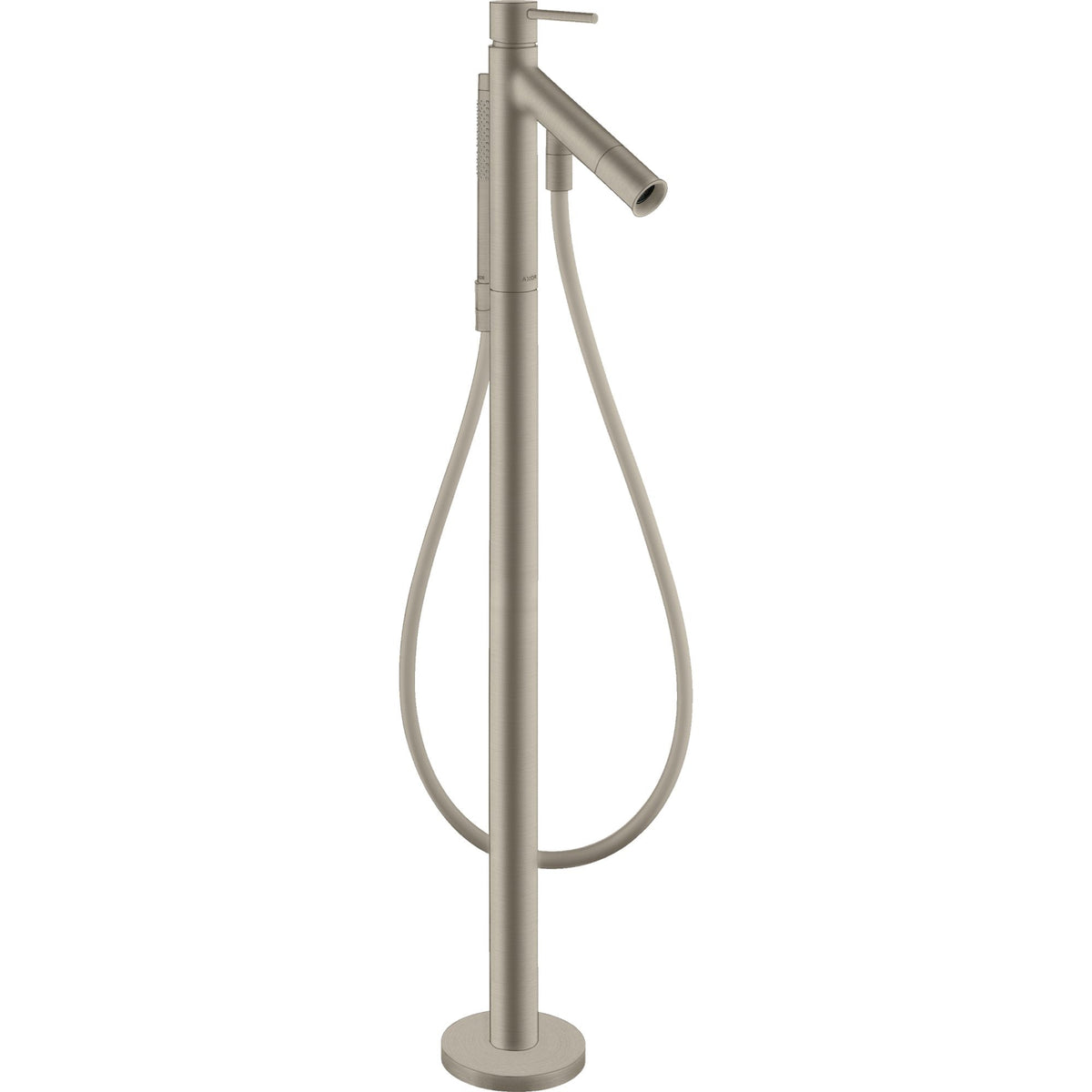 AXOR-Starck-Single-lever-bath-mixer-floor-standing-with-pin-handle-Brushed-Nickel-10456820