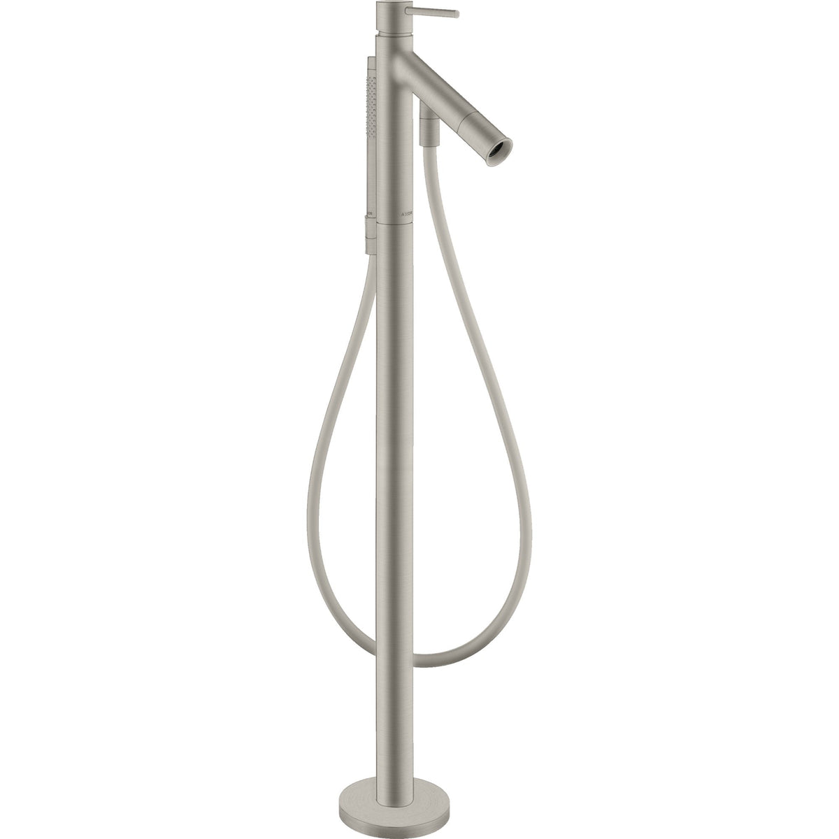 AXOR-Starck-Single-lever-bath-mixer-floor-standing-with-pin-handle-Stainless-Steel-Optic-10456800