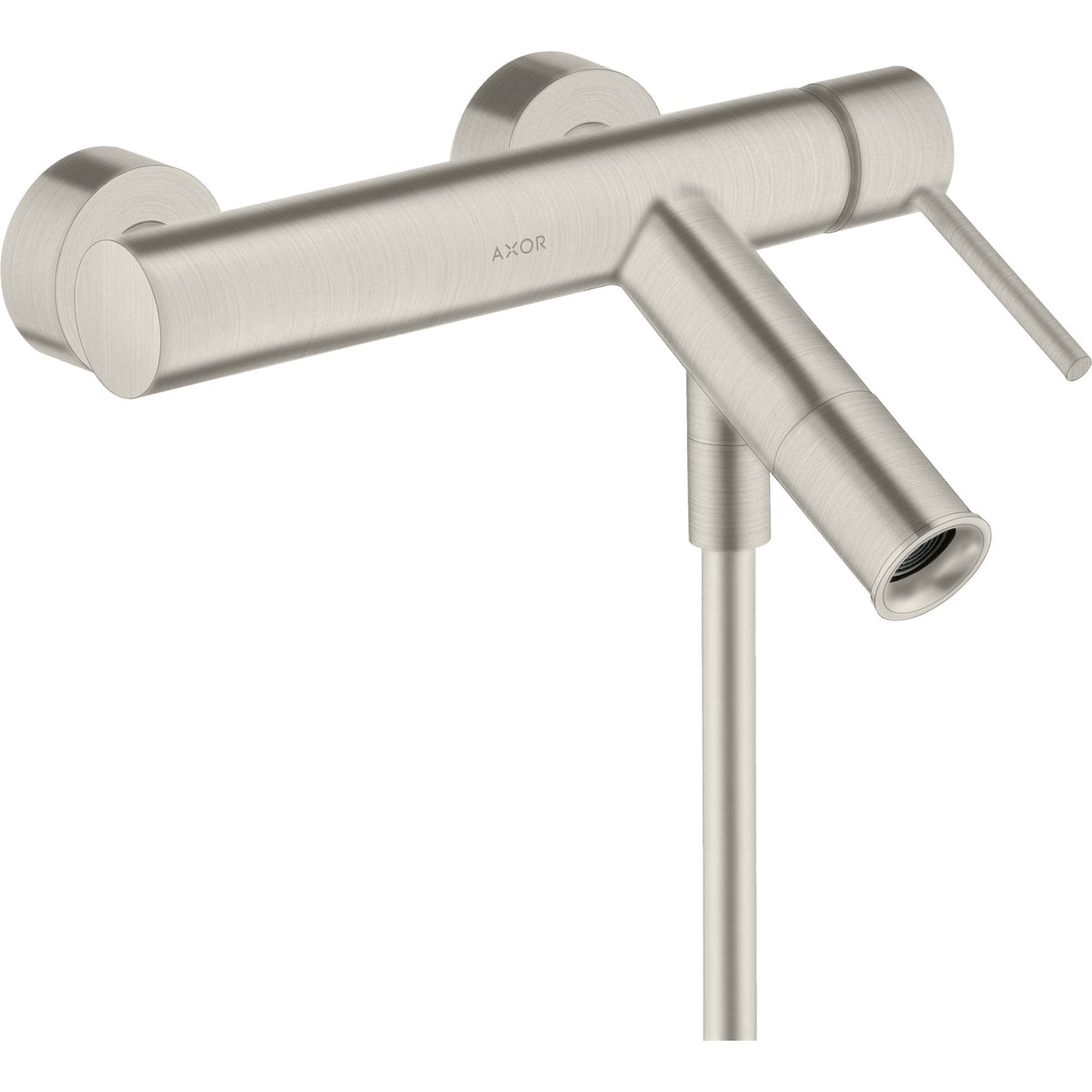 AXOR-Starck-Single-lever-bath-mixer-for-exposed-installation-with-pin-handle-Stainless-Steel-Optic-10411800