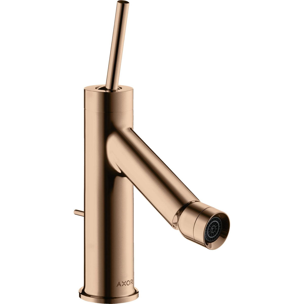 AXOR-Starck-Single-lever-bidet-mixer-with-pin-handle-and-pop-up-waste-set-Polished-Red-Gold-10211300