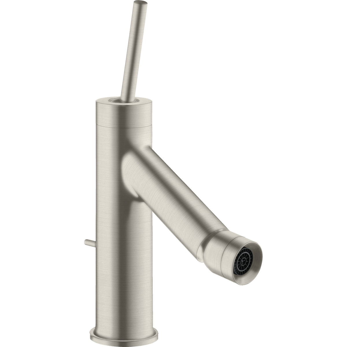 AXOR-Starck-Single-lever-bidet-mixer-with-pin-handle-and-pop-up-waste-set-Stainless-Steel-Optic-10211800