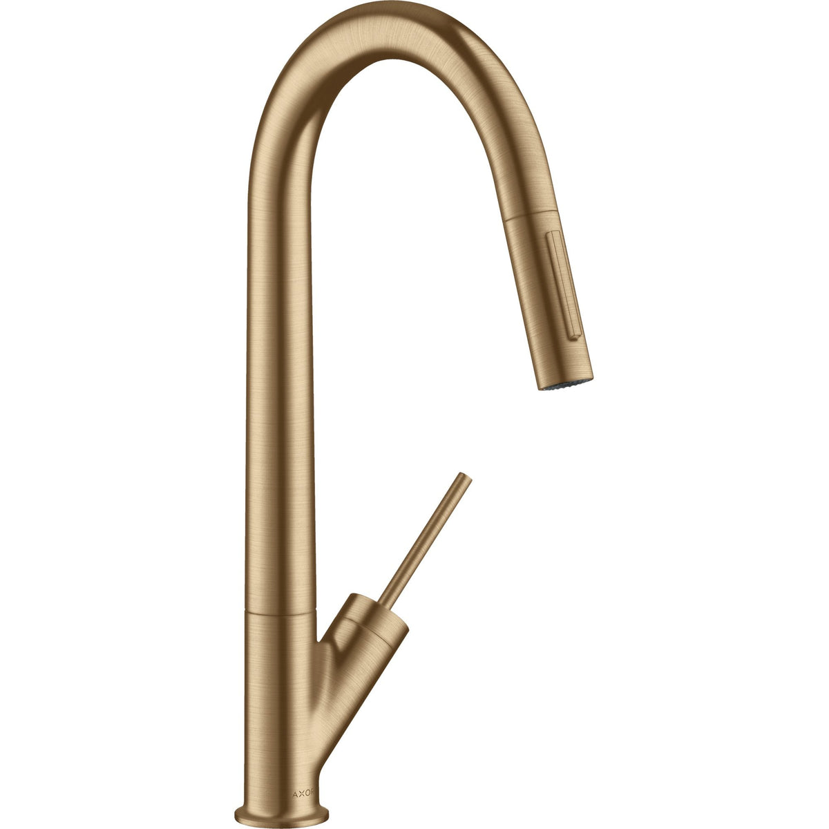 AXOR-Starck-Single-lever-kitchen-mixer-270-with-pull-out-spray-Brushed-Bronze-10821140