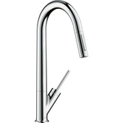 AXOR-Starck-Single-lever-kitchen-mixer-270-with-pull-out-spray-Chrome-10821000