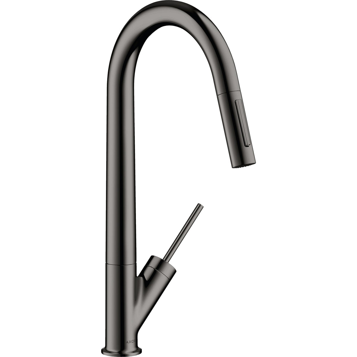 AXOR-Starck-Single-lever-kitchen-mixer-270-with-pull-out-spray-Polished-Black-Chrome-10821330