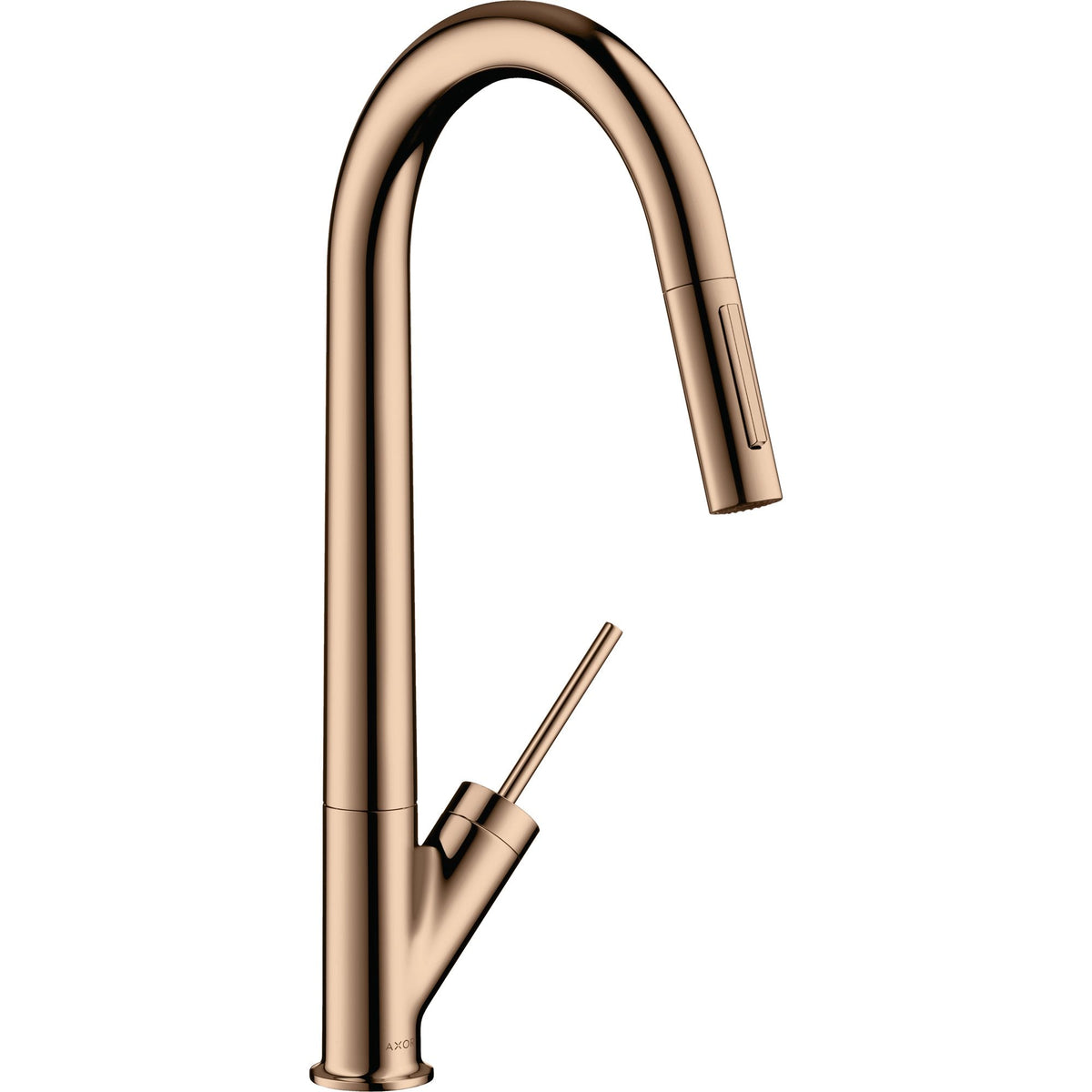 AXOR-Starck-Single-lever-kitchen-mixer-270-with-pull-out-spray-Polished-Red-Gold-10821300