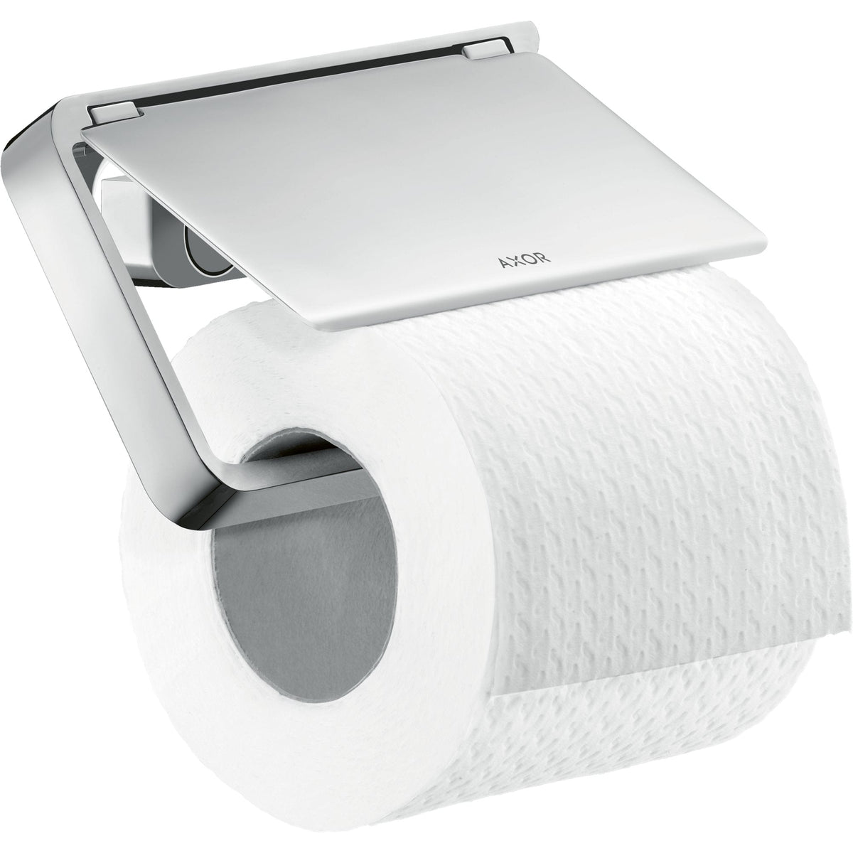 AXOR-Universal-Softsquare-Toilet-paper-holder-with-cover-Chrome-42836000