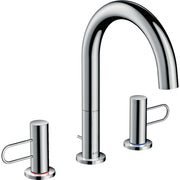 AXOR-Uno-3-hole-basin-mixer-160-with-loop-handles-and-pop-up-waste-set-Polished-Chrome-38054020