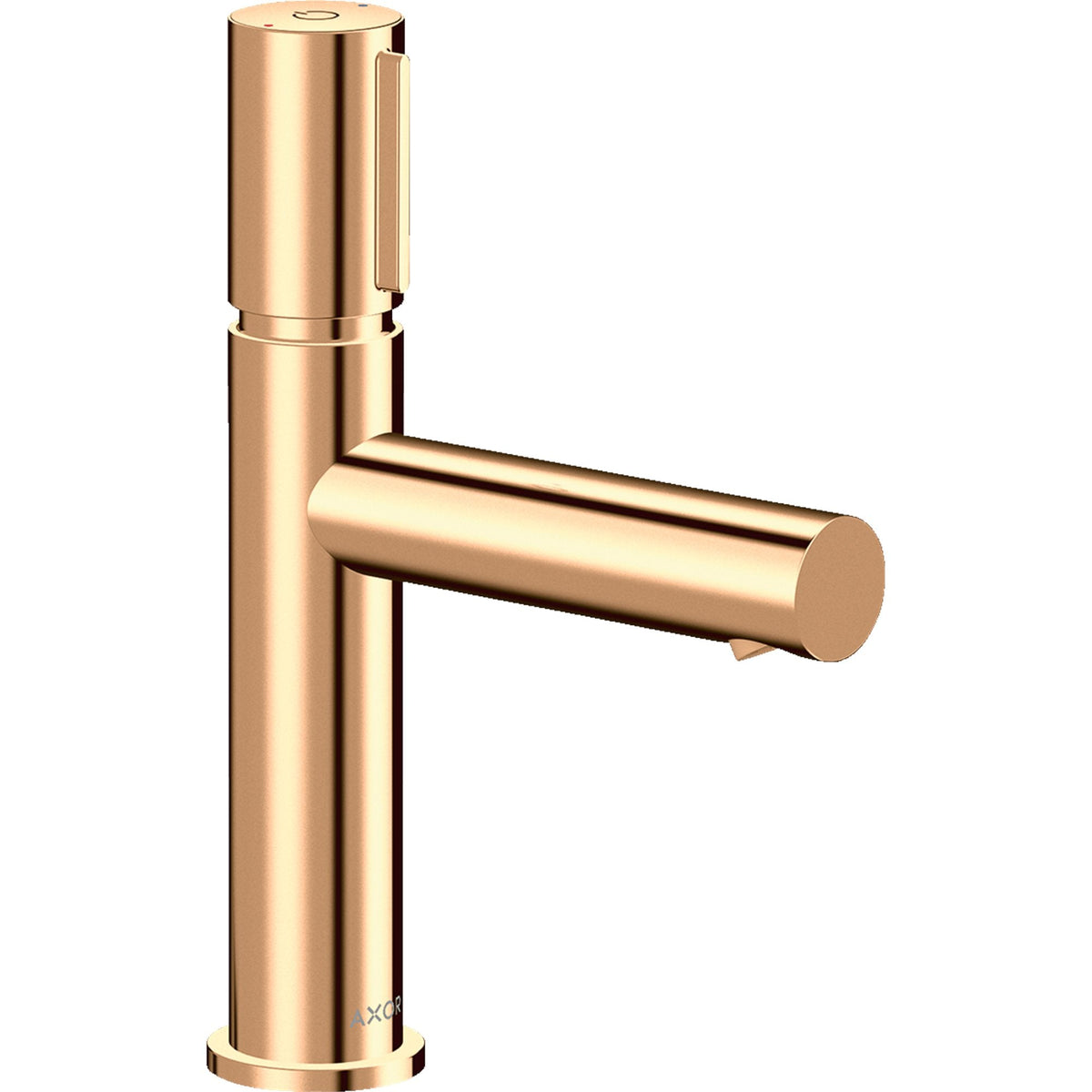 AXOR-Uno-Basin-mixer-Select-110-with-waste-set-Polished-Bronze-45012130