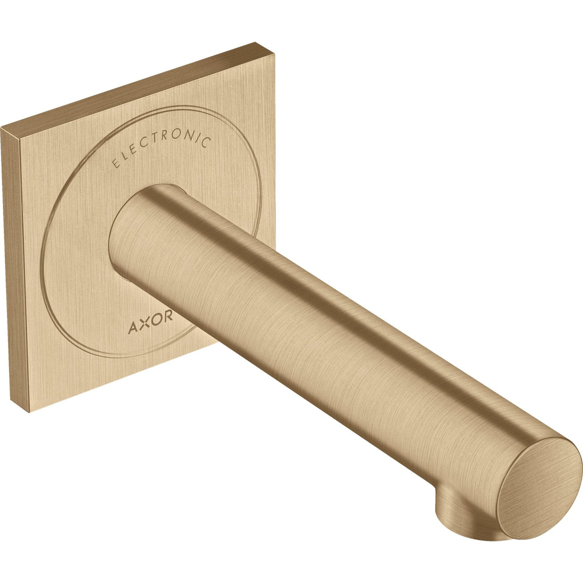 AXOR-Uno-Electronic-basin-mixer-for-concealed-installation-wall-mounted-with-spout-161-mm-Brushed-Bronze-45110140