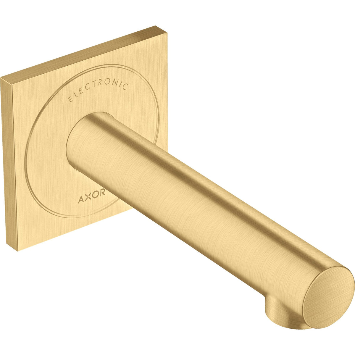 AXOR-Uno-Electronic-basin-mixer-for-concealed-installation-wall-mounted-with-spout-161-mm-Brushed-Gold-Optic-45110250