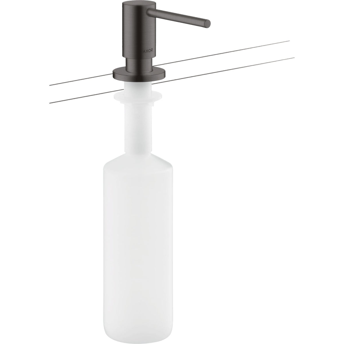 AXOR-Uno-Liquid-soap-dispenser-washing-up-liquid-dispenser-Brushed-Black-Chrome-42818340