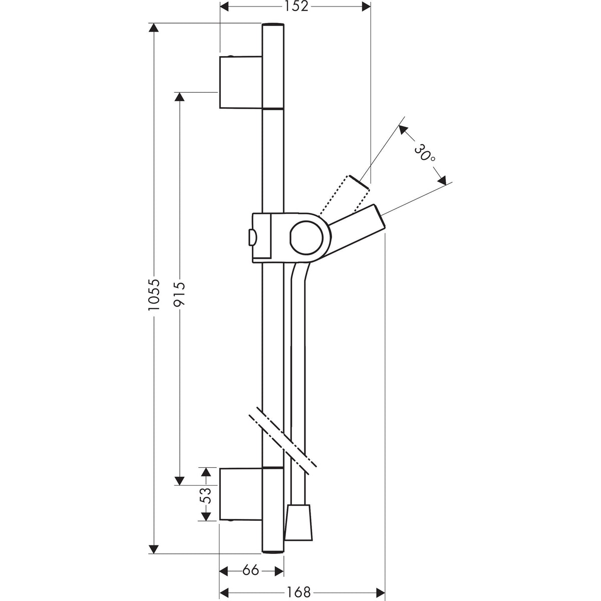 AXOR-Uno-Shower-bar-0-90-m-with-shower-hose-1-60-m-27989-technical-05