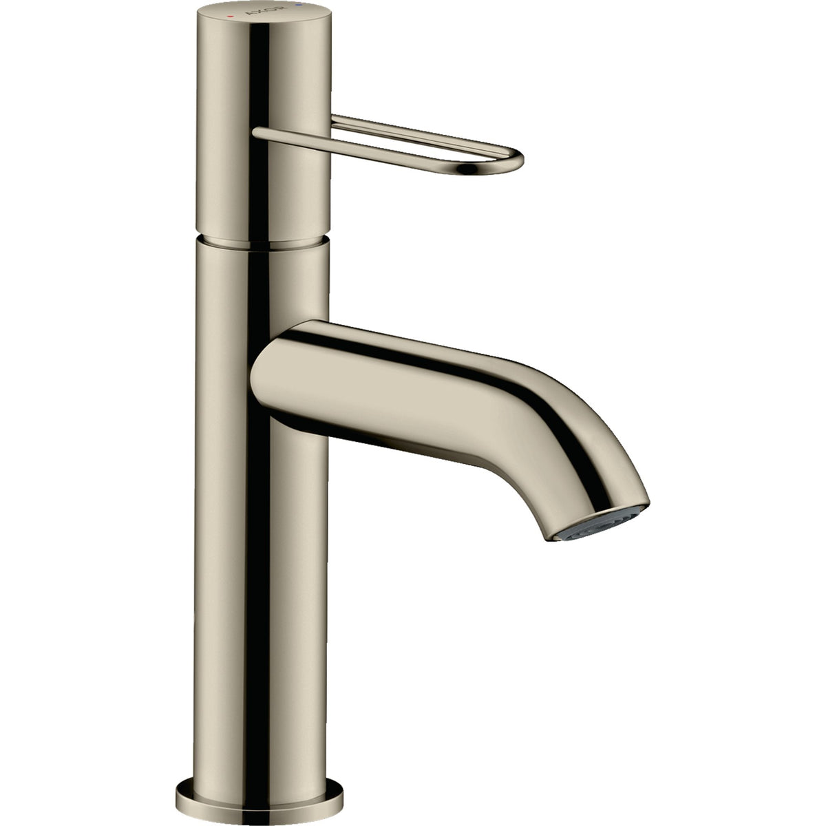 AXOR-Uno-Single-lever-basin-mixer-100-with-loop-handle-and-waste-set-Polished-Nickel-38026830