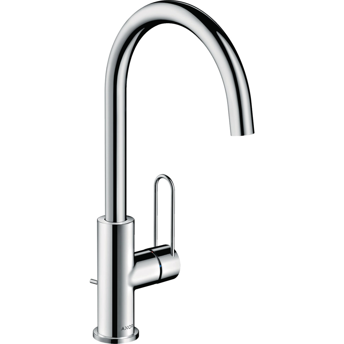 AXOR-Uno-Single-lever-basin-mixer-240-with-loop-handle-and-pop-up-waste-set-Polished-Chrome-38036020