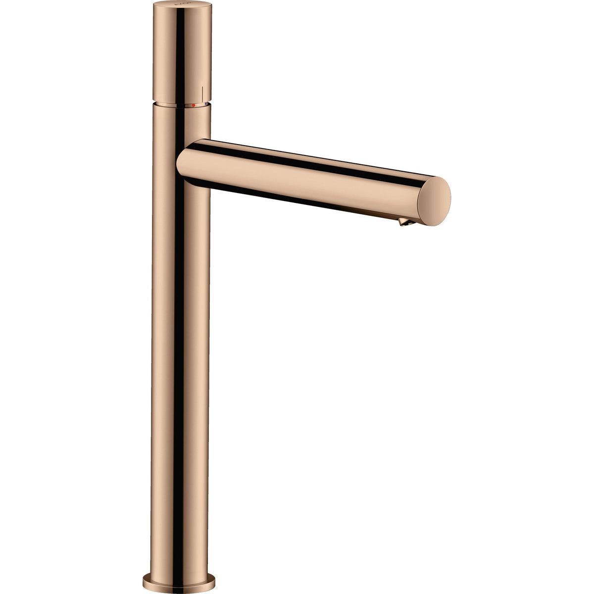 AXOR-Uno-Single-lever-basin-mixer-260-with-zero-handle-for-wash-bowls-and-waste-set-Polished-Red-Gold-45004300