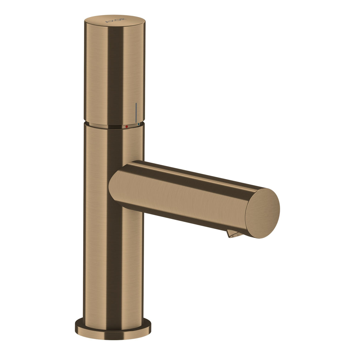 AXOR-Uno-Single-lever-basin-mixer-80-with-zero-handle-and-waste-set-Brushed-Bronze-45005140